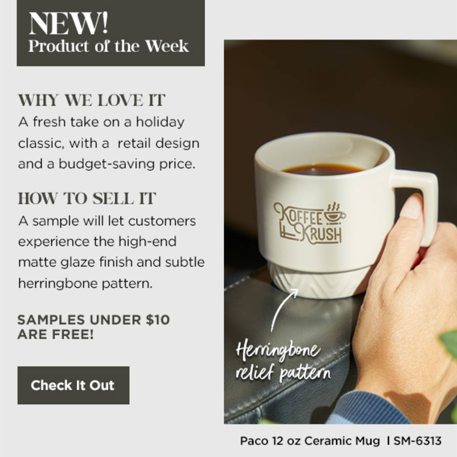 Paco 12oz Ceramic Mug